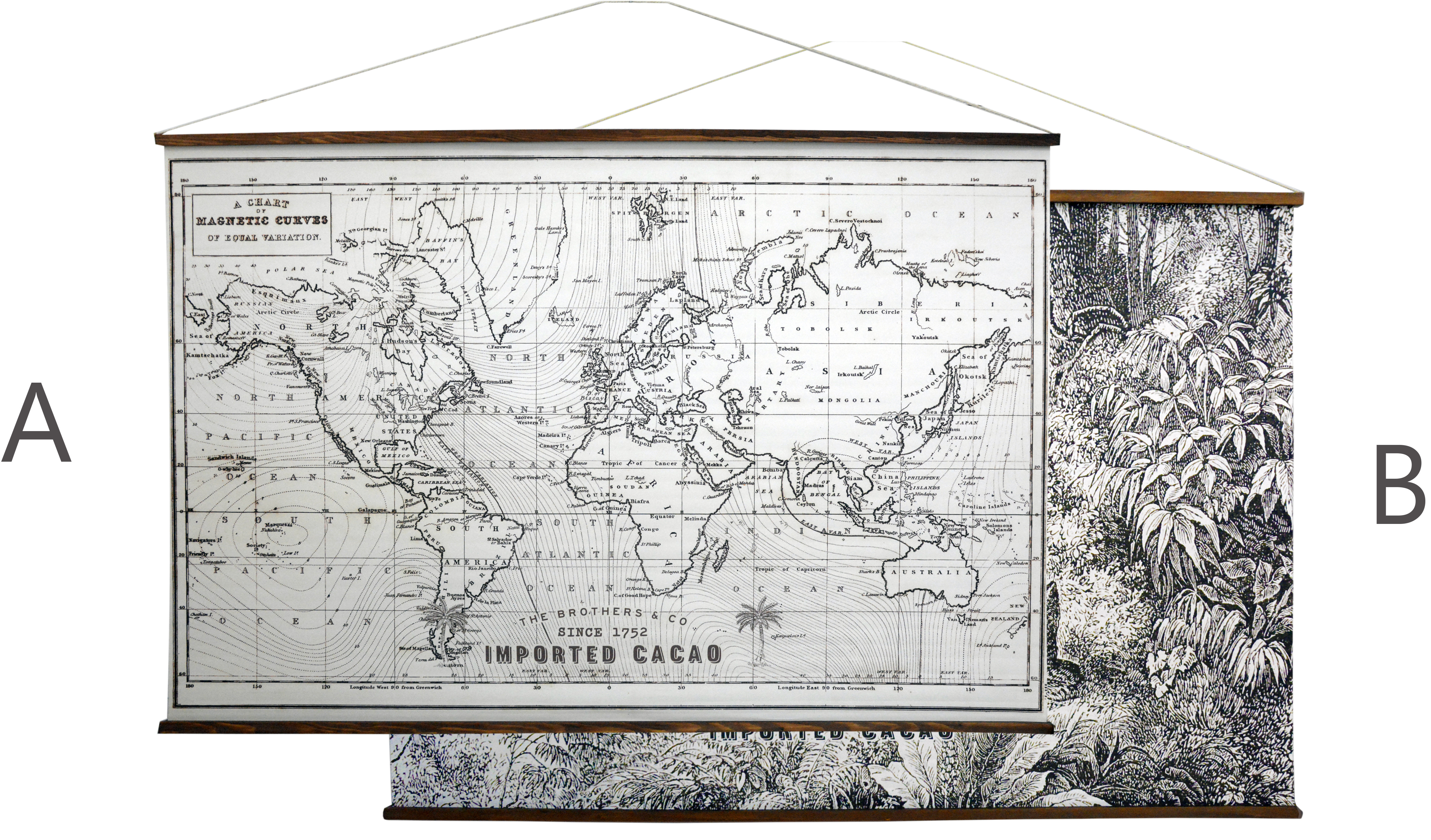 Toile, Impression sur Toile, Décoration de la pendaison à l'intérieur, en Noir et Blanc Affiche Imprimée en Offset en Bois