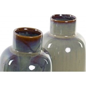 Jarrón Porcelana Decoración Degradado, Jarrones Decorativos Modernos 12X12X35 cm