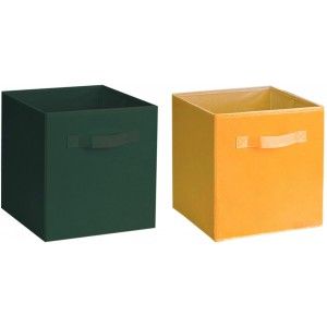 Scatola di Velluto per l'Archiviazione, Cesti di stoccaggio. Organizer in Tessuto 31X31X31 cm