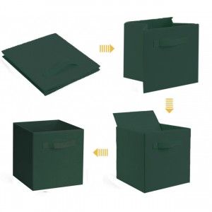 Box Velvet for Storage, Baskets storage. Organizer Fabric 31X31X31 cm