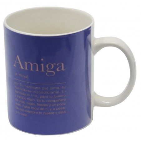 Set regalo Tazza Libro, che Significa "Amico" 300mL, 8x9,5x8cm -Casa e altro ancora