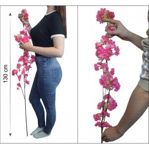 Artificial flowers Decoration flower Vases, Flower of Cherry tree. Branches Pink Flowers Decorative 130 cm