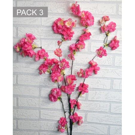 Flores Artificiales Decoración Jarrones, Flor de Cerezo. Ramas Flores Rosas Decorativas 130 cm