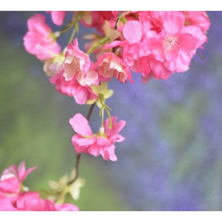 Fiori artificiali Decorazione di Vasi di fiori, Fiore di Ciliegio. Rami di Rosa Fiori Decorativi 130 cm