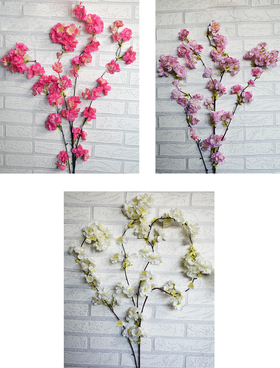 Artificial flowers Decoration flower Vases, Flower of Cherry tree. Branches Pink Flowers Decorative 130 cm