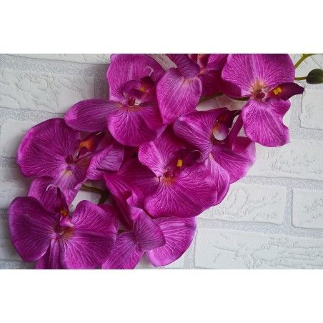 Orquidia Artificial Set of 3, Artificial Flower Indoor. Bouquet of Orquidias Decoration Spring 100 cm