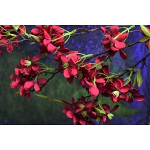 Fiori di mandorlo artificiale decorazione di vasi, Set di 3, Rami, Fiori, Decorativi Interni 85 cm