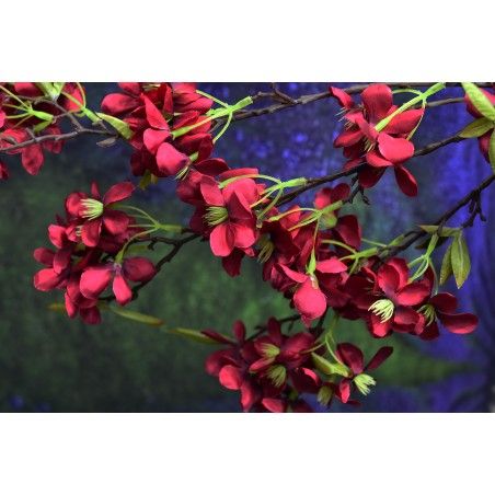 Almendro flores artificiales decoración jarrones Set de 3, Ramas Flores de Interior Decorativas 85 cm