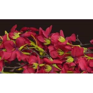 Amande fleurs artificielles décoration des vases de série de 3, des Branches, des Fleurs, de l'Intérieur Décoratif 85 cm