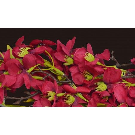 Almendro flores artificiales decoración jarrones Set de 3, Ramas Flores de Interior Decorativas 85 cm