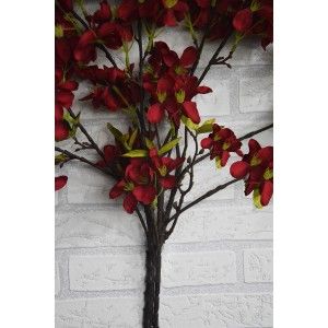 Almendro flores artificiales decoración jarrones Set de 3, Ramas Flores de Interior Decorativas 85 cm