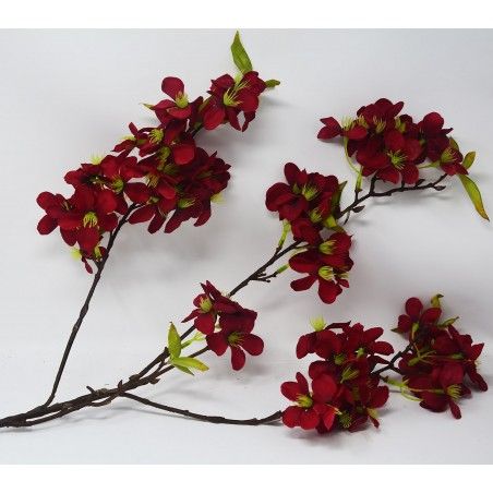 Fiori di mandorlo artificiale decorazione di vasi, Set di 3, Rami, Fiori, Decorativi Interni 85 cm