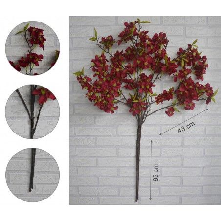 Fiori di mandorlo artificiale decorazione di vasi, Set di 3, Rami, Fiori, Decorativi Interni 85 cm