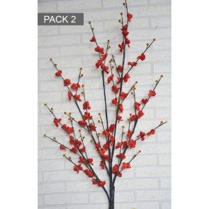 Fiori di Ciliegio Artificiale per la decorazione di vasi, Set di 2, Rami, Fiori, Decorativi Interni 140 cm