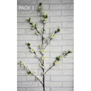 Flowers Cherry tree, Artificial decoration vases Set of 3, Branches, Flowers, Interior Decorative 120 cm