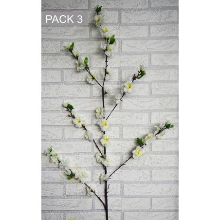 Flowers Cherry tree, Artificial decoration vases Set of 3, Branches, Flowers, Interior Decorative 120 cm