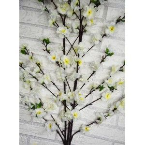 Fiori di Ciliegio Artificiale per la decorazione di vasi, Set di 3, Rami, Fiori, Decorativo Interno 120 cm