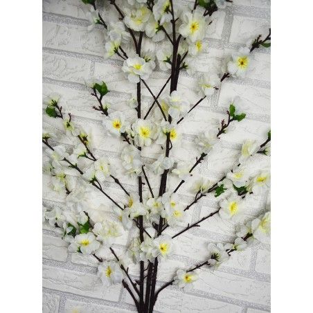 Fiori di Ciliegio Artificiale per la decorazione di vasi, Set di 3, Rami, Fiori, Decorativo Interno 120 cm