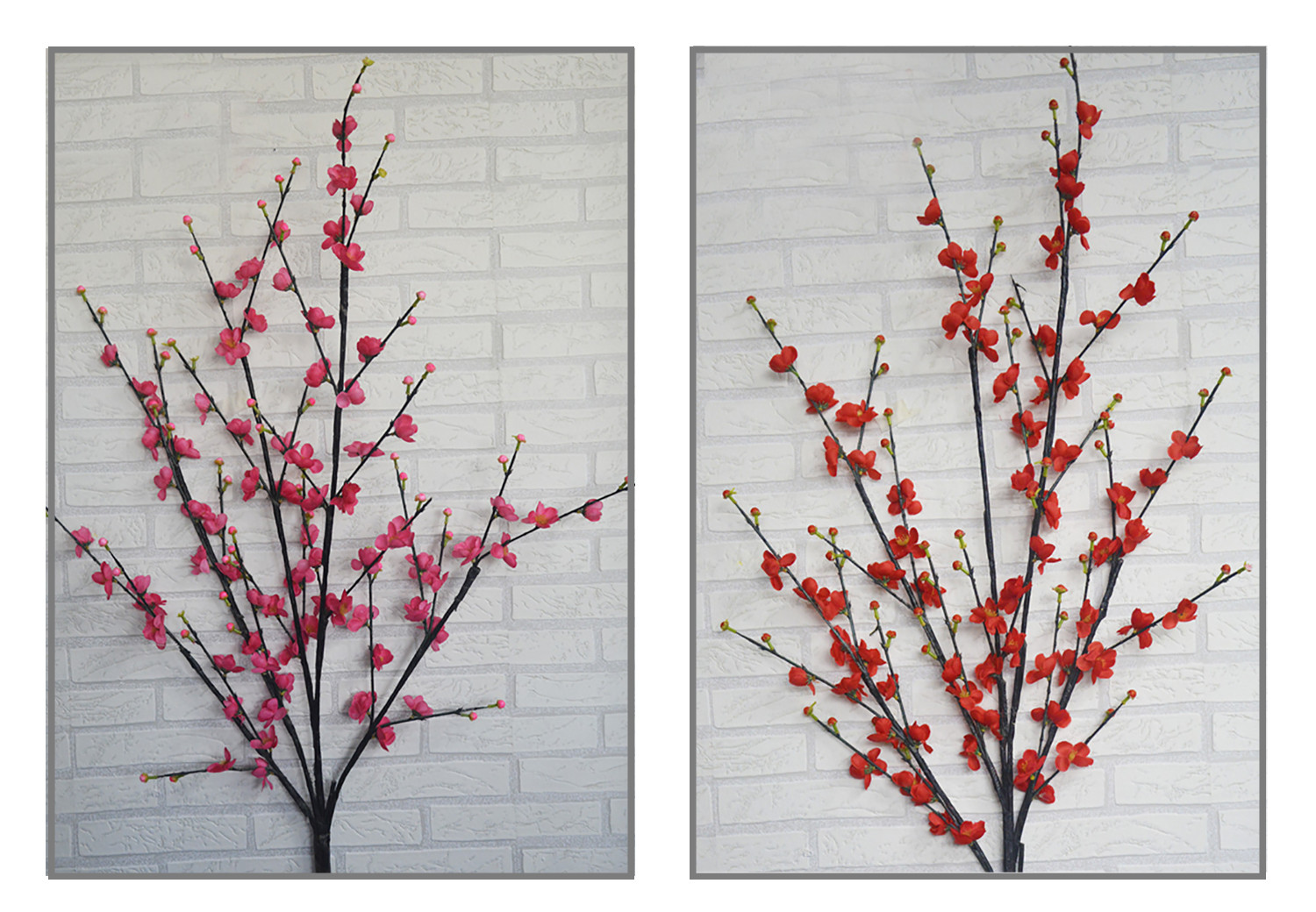 Fiori di Ciliegio Artificiale per la decorazione di vasi, Set di 2, Rami, Fiori, Decorativi Interni 140 cm