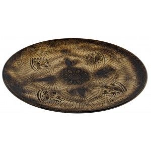 Bandeja Decorativa Mandala Vintage, Bandejas de Almacenamiento Madera. Decoración de Mesa 49,5X49,5X4cm - Hogar y Más