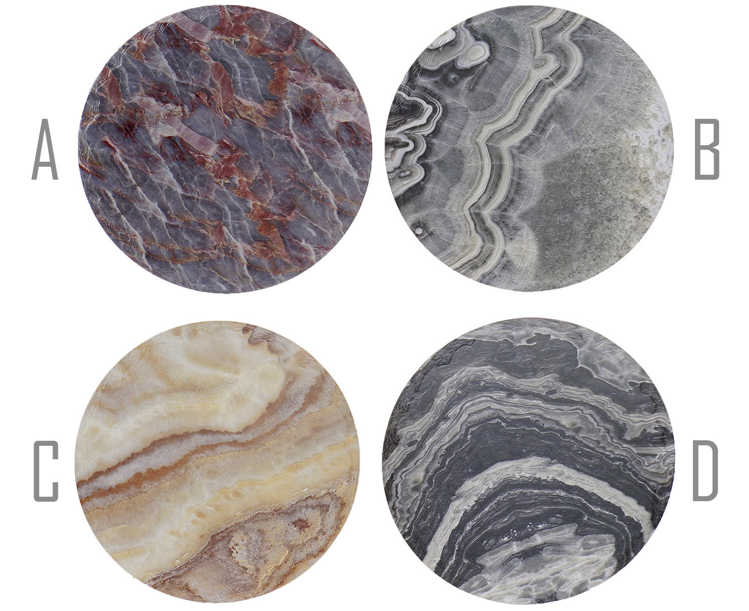 Salvamantel Individual Pie, made in Dolomite. Design of Geódas, style Modern/Elegant. Four models. 20x0.8cm.