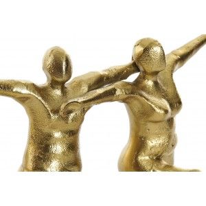 Des gens qui Dansent Figure en Or, de la décoration de la Figure, fait d'Aluminium et de décorations en Marbre, d'Origine