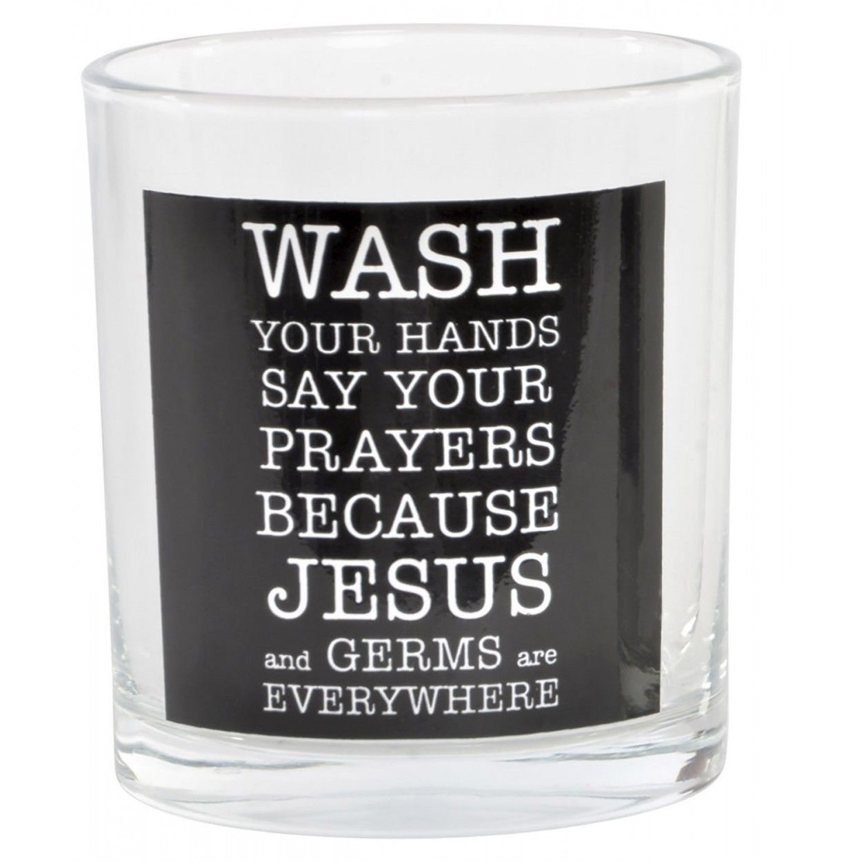 Vaso Baño Cepillo de Dientes de Cristal. Vaso Enjuage Cromado, Diseño Original con Frase Motivadora 8X9 cm - Hogar y Más