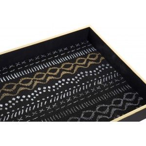 Trays Decorative Wooden Set of 2, Original Tray for Decoration ethnic 38X28X4 cm