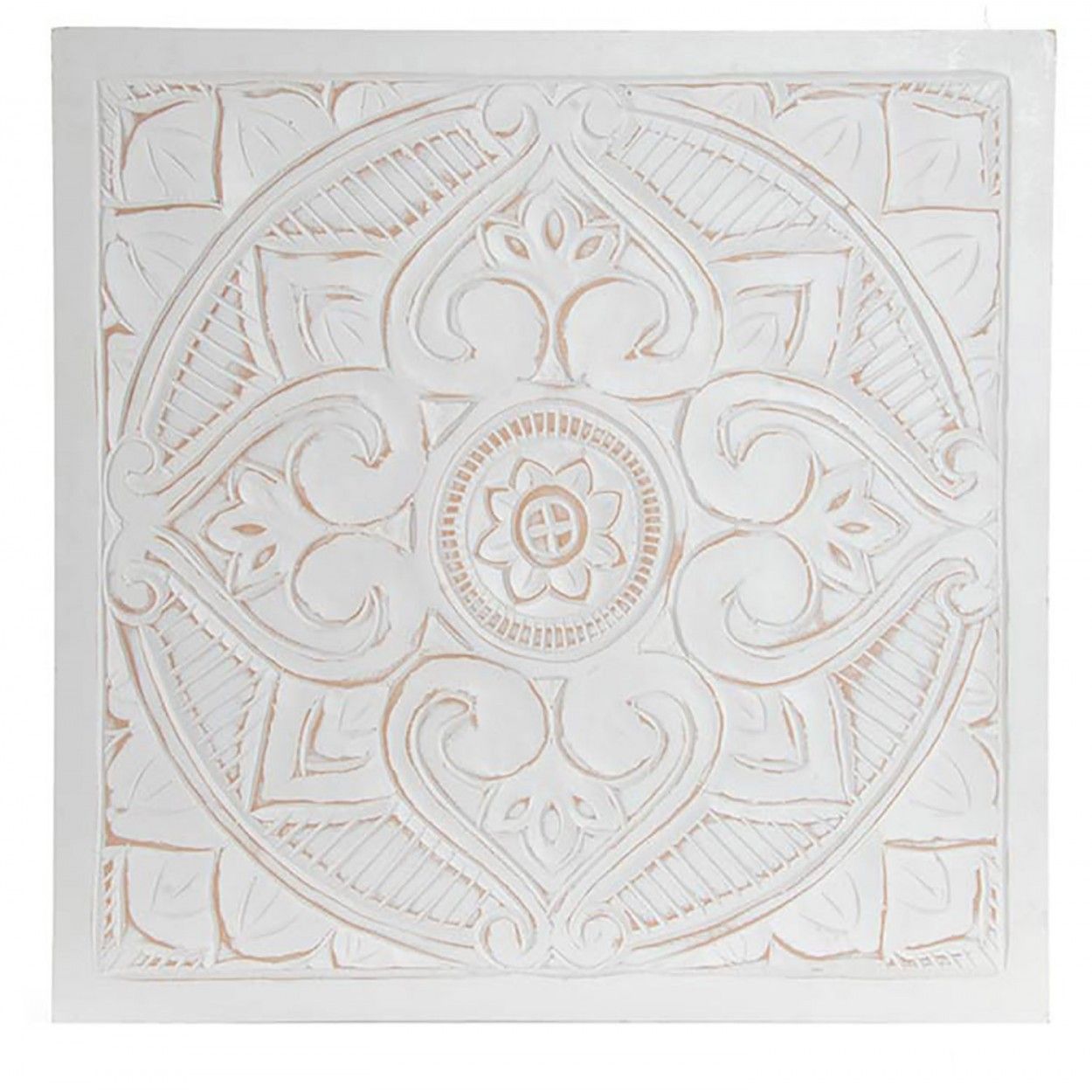 Mandala Decorazione Della Parete, La Pala D'Altare A Muro Bianco. Decorativa della parete di Legno di Grandi dimensioni