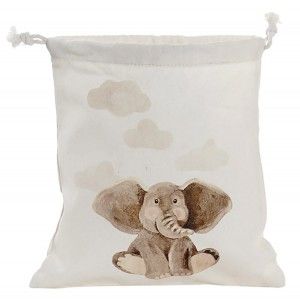 Borse di Tela le Corde di Cotone con il Disegno di un Elefante, Borse di Cavi per le Donne 24X2X26cm - Casa e altro ancora
