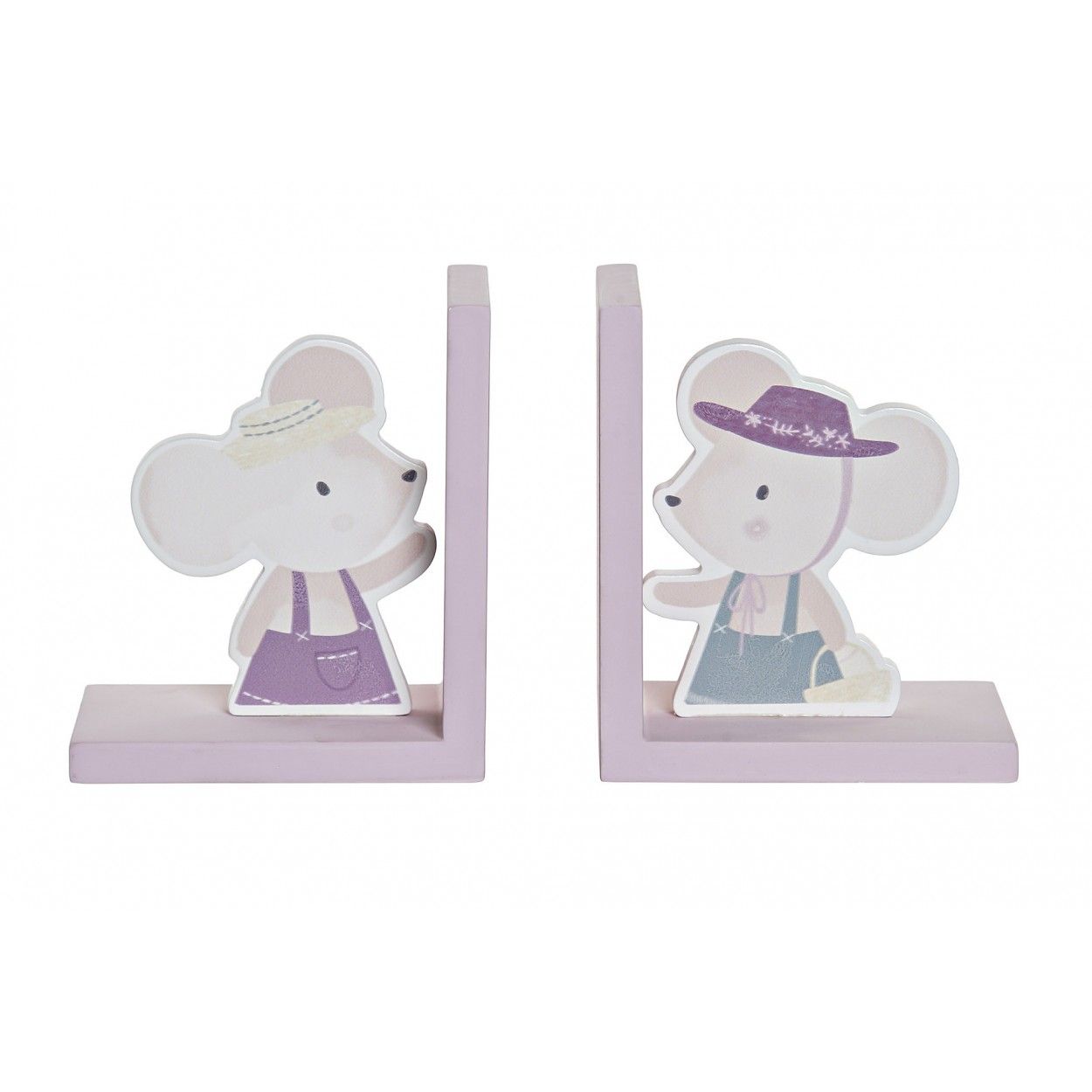 Oggetto-Libri Bambino dei Topi, Decorativo Figura di Legno. Il Supporto del Mouse per Libri 12,5X9,5X14,5 cm