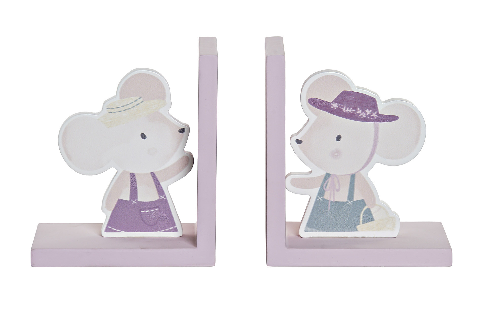 Oggetto-Libri Bambino dei Topi, Decorativo Figura di Legno. Il Supporto del Mouse per Libri 12,5X9,5X14,5 cm