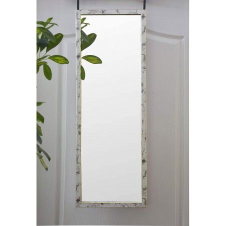 Espejo de Puerta colgante para Dormitorio, Diseño de Mármol. Espejos Originales Puerta PVC