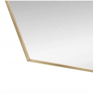 Specchio da parete-Geometrica, serie di 3 Specchi Esagonali d'Oro, Decorazione, Moderno Originale, 3 Diverse Dimensioni.