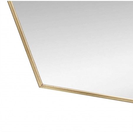 Specchio da parete-Geometrica, serie di 3 Specchi Esagonali d'Oro, Decorazione, Moderno Originale, 3 Diverse Dimensioni.