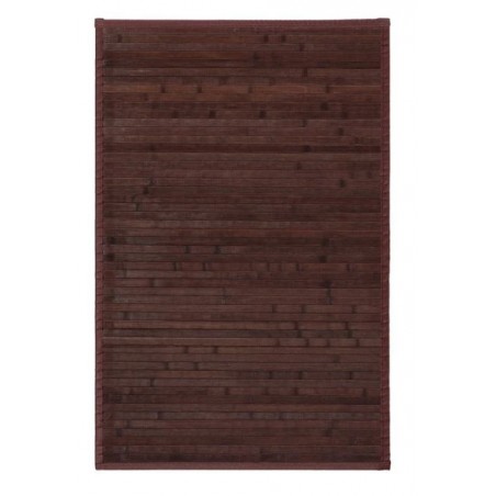 Tappeto per il Salotto o la sala da Pranzo, Marrone Cioccolato, con Base Antiscivolo, Bambù Naturale 60x90cm, Natur 60x90 Casa