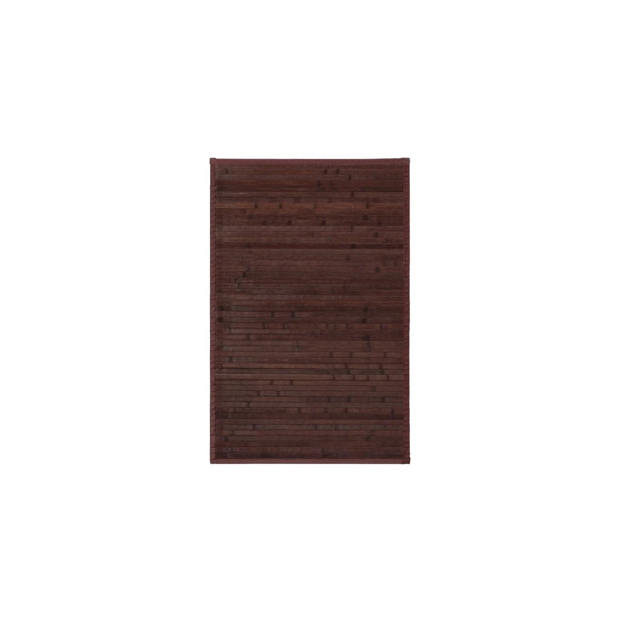 Tappeto per il Salotto o la sala da Pranzo, Marrone Cioccolato, con Base Antiscivolo, Bambù Naturale 60x90cm, Natur 60x90 Casa