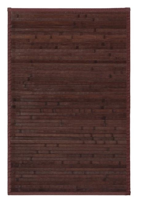 Tapis pour le Salon ou la salle à Manger, Marron Chocolat, avec anti-Dérapant, le Bambou Naturel 60x90cm, Natur tirages 60x90