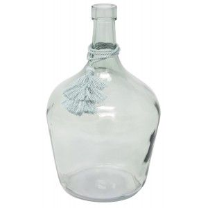Vaso Turchese in Vetro di arte Nappa, Etnica Decorazione di Vasi Decorazione Vetro 26X17 cm