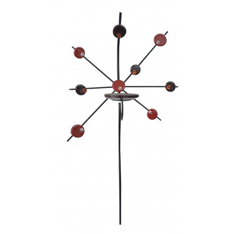 Aplique Porta-velas Pared de Cerámica, Decoración Colgante. Porta velas Decorativo Artesanal 82x51 cm