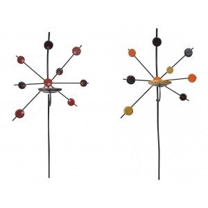 Aplique Porta-velas Pared de Cerámica, Decoración Colgante. Porta velas Decorativo Artesanal 82x51 cm