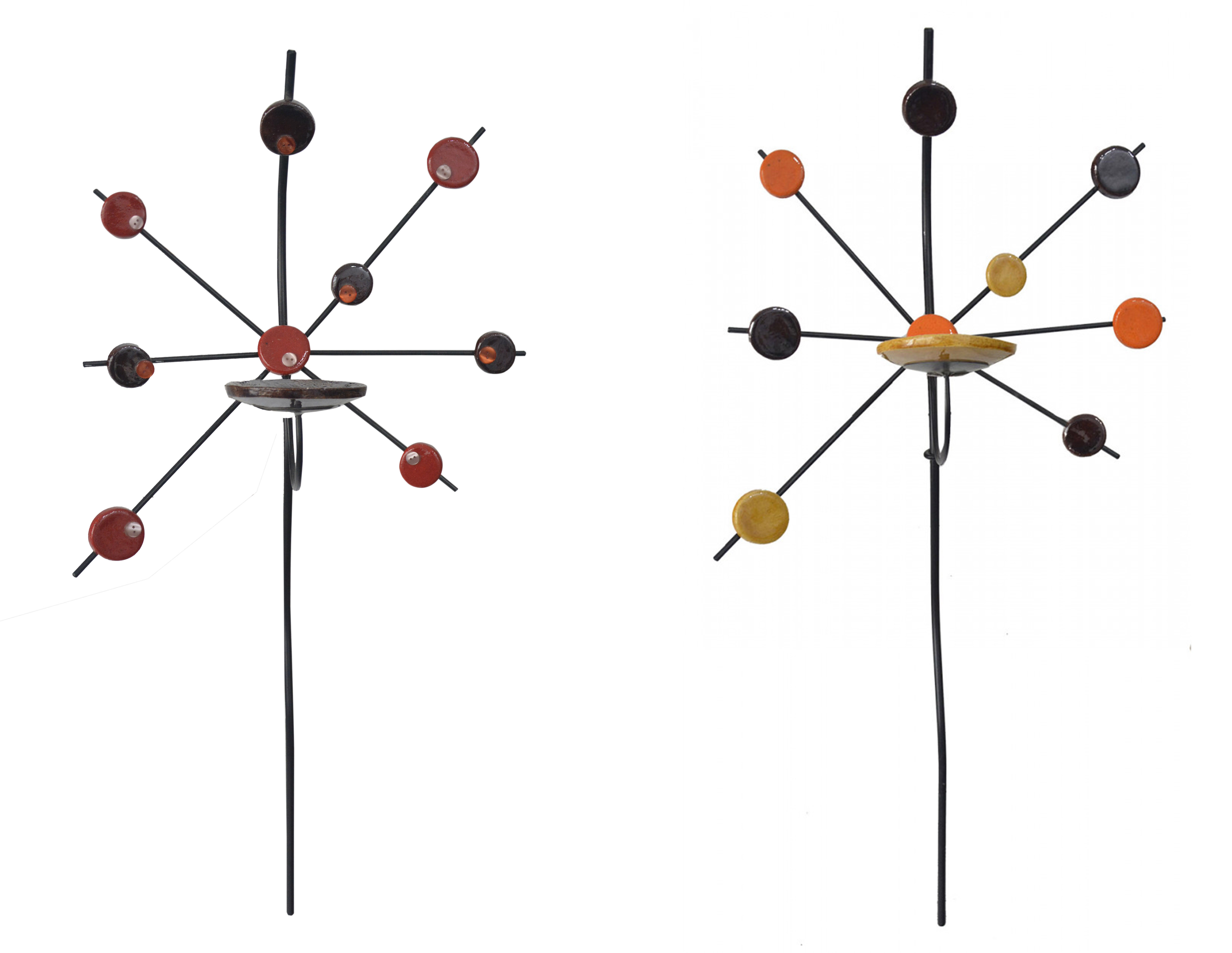 Apply holders Ceramic Wall, Decorative Pendant. Porta candles Decorative Craft 82x51 cm