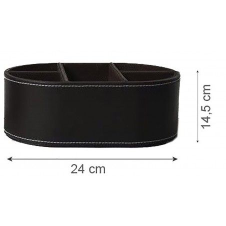 Portamandos pratique en cuir synthétique avec 6 compartiments - Édition de Luxe - Maison et plus