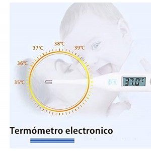 Termometro digitale per Febbre, Bambini e Adulti. Termometri elettronici per la Misura Veloce senza Mercurio.