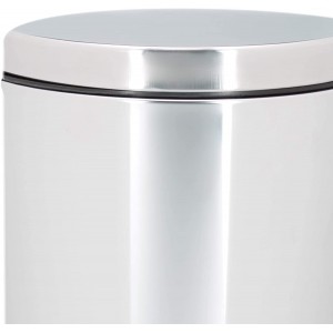 Cube Trash Bathroom 3 Liter Pedal, Stainless Steel. Garbage cans for Bathroom Grey Satin 17x25,8 cm