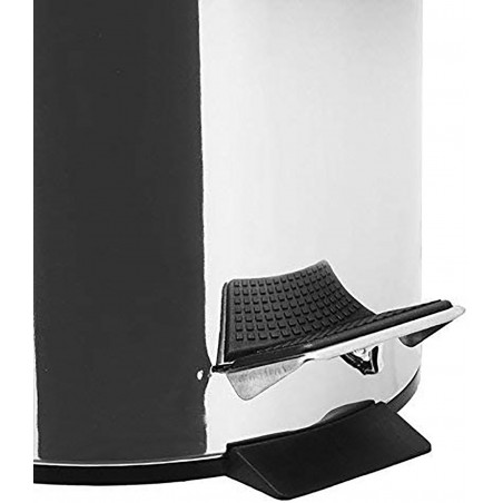 Cube Trash Bathroom 3 Liter Pedal, Stainless Steel. Garbage cans for Bathroom Grey Satin 17x25,8 cm