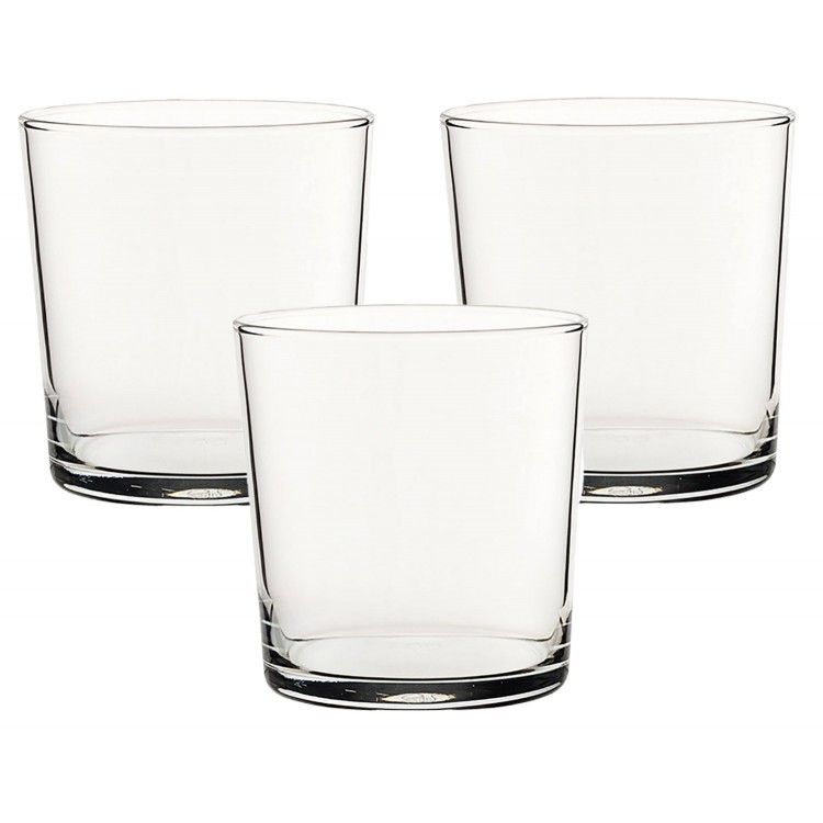 Vaso de pinta 36cl, Corte Caliente, 3 uds. Vajilla Elegante y Moderna set de 3 - Hogar y Más