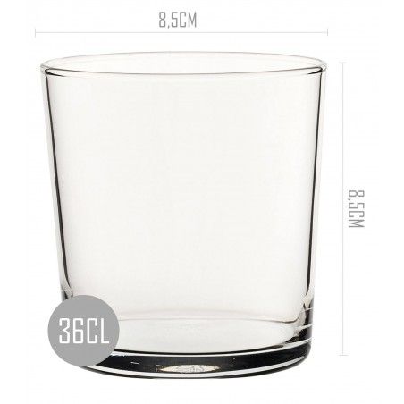 Pint glass 36cl, Cut Hot, 3 pcs. Elegant crockery and Modern set of 3 - Home and More