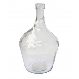 Vaso Turchese in Vetro di arte Nappa, Etnica Decorazione di Vasi Decorazione Vetro 26X17 cm