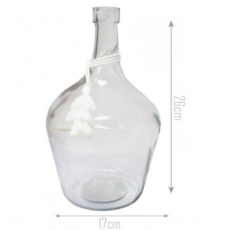 Vaso Turchese in Vetro di arte Nappa, Etnica Decorazione di Vasi Decorazione Vetro 26X17 cm